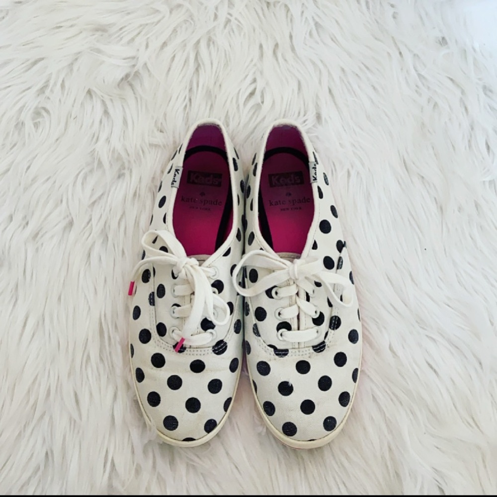 Black and White Polka Dot Kate Spade Keds